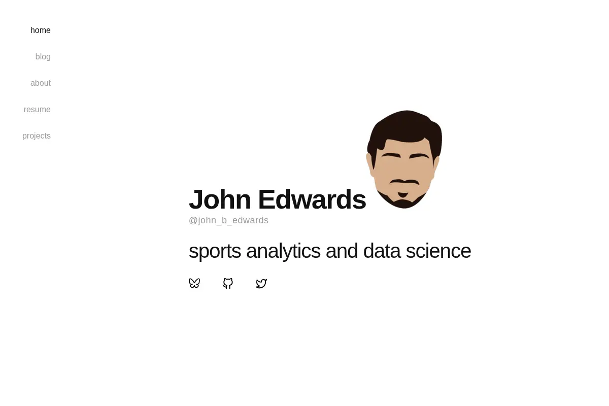 John Edwards - Sports Analytics & Data Science