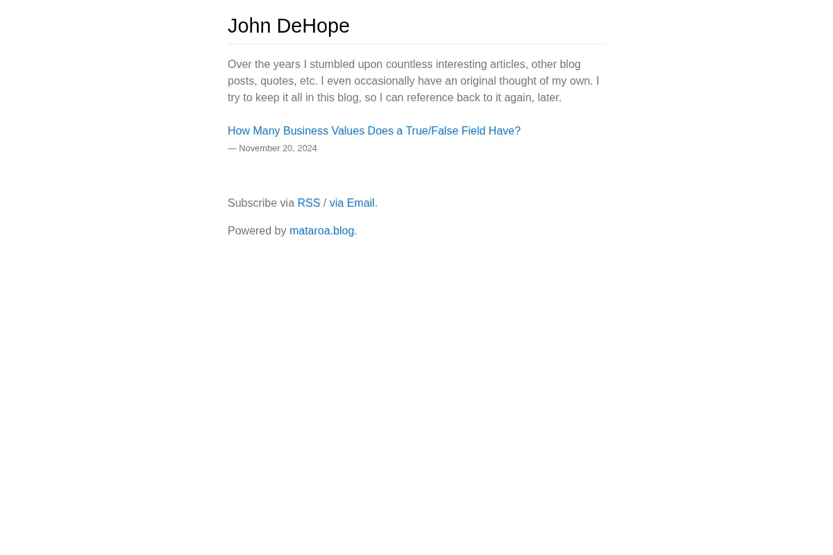 John DeHope