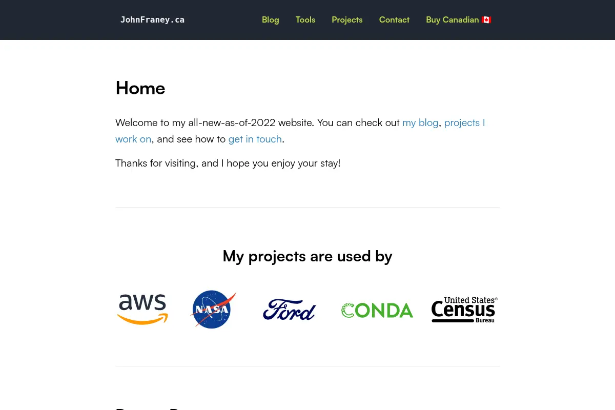 JohnFraney.ca