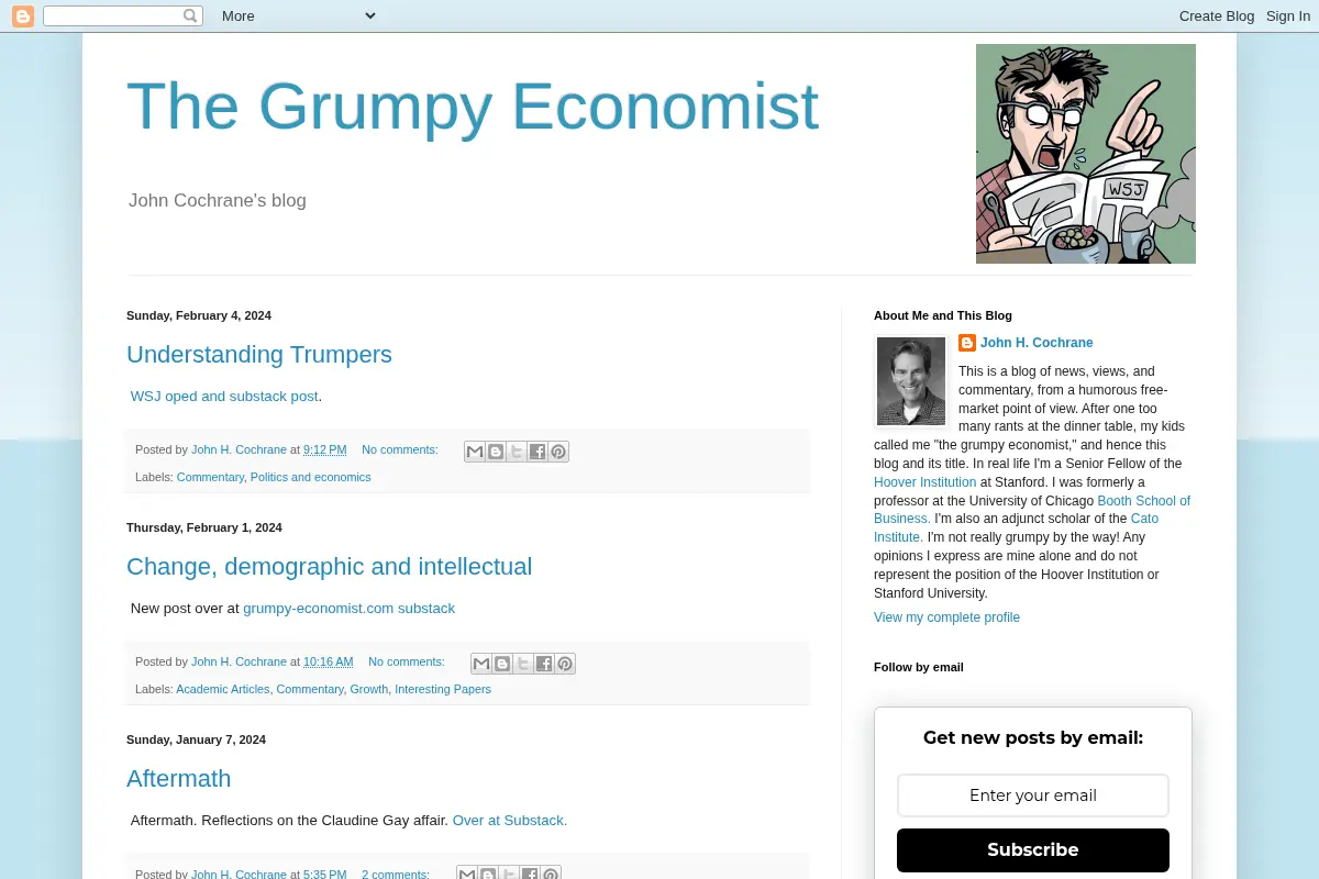 The Grumpy Economist