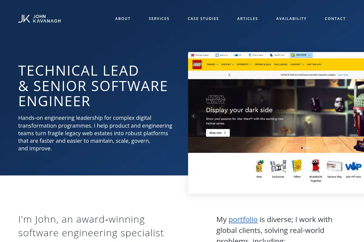 John Kavanagh: Technical Lead & Senior Software Engineer