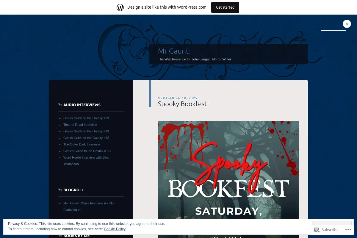 Mr Gaunt: The Web Presence for John Langan, Horror Writer