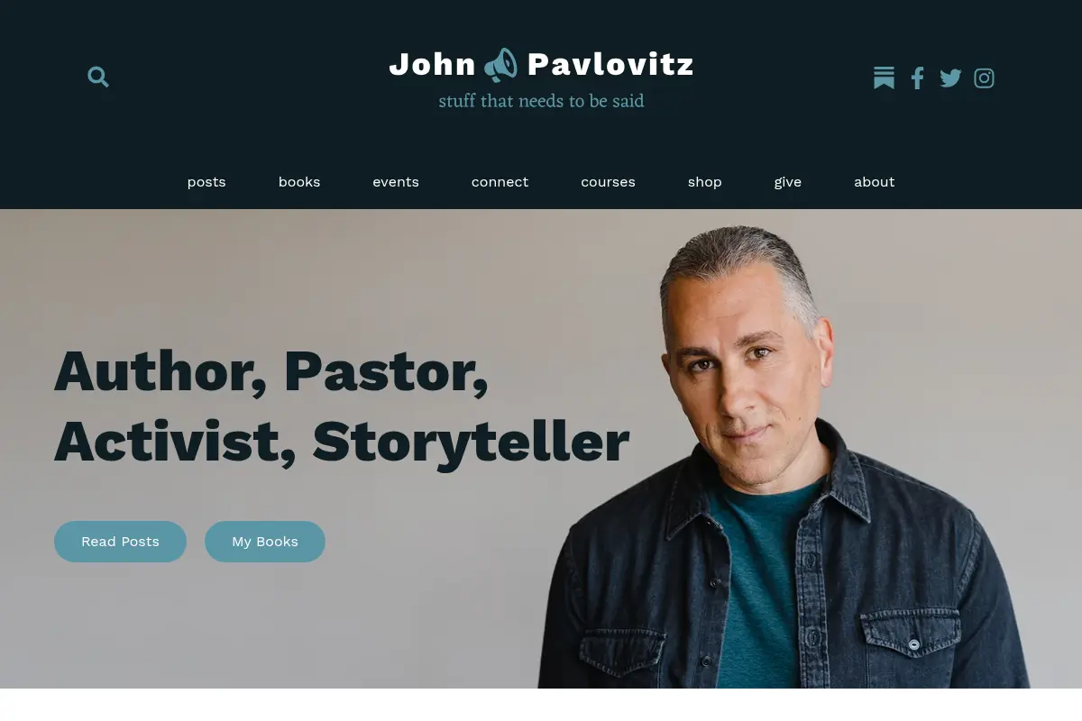 John Pavlovitz - stuff that needs to be said