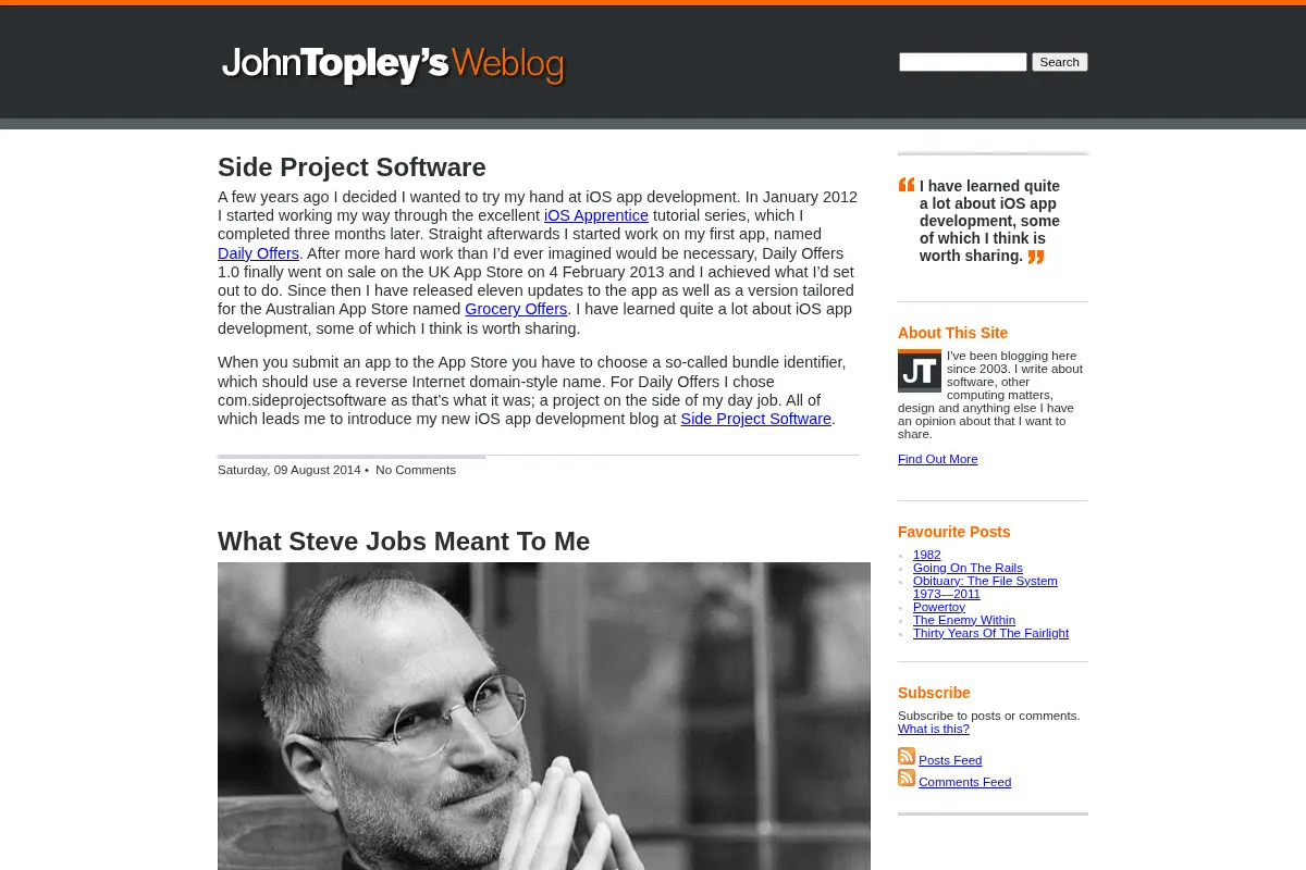 John Topley's Weblog