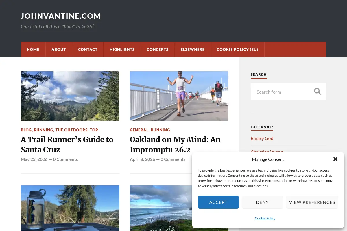 John Vantine's Blog, Portfolio & Photos