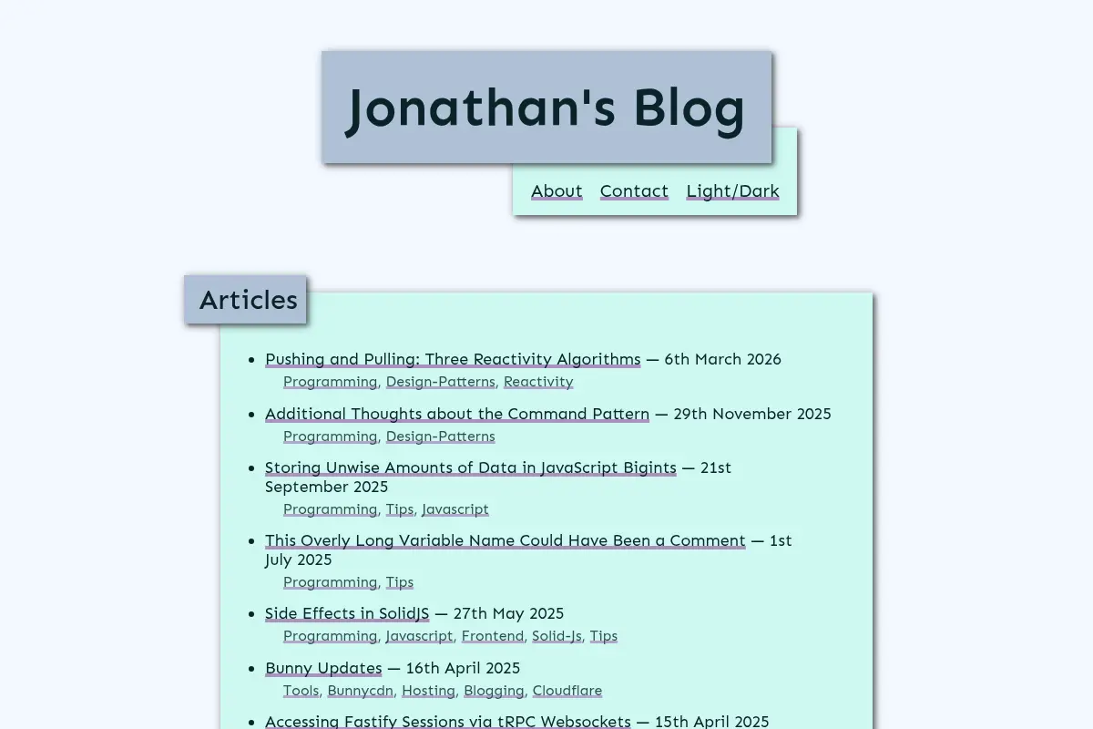 Jonathan's Blog