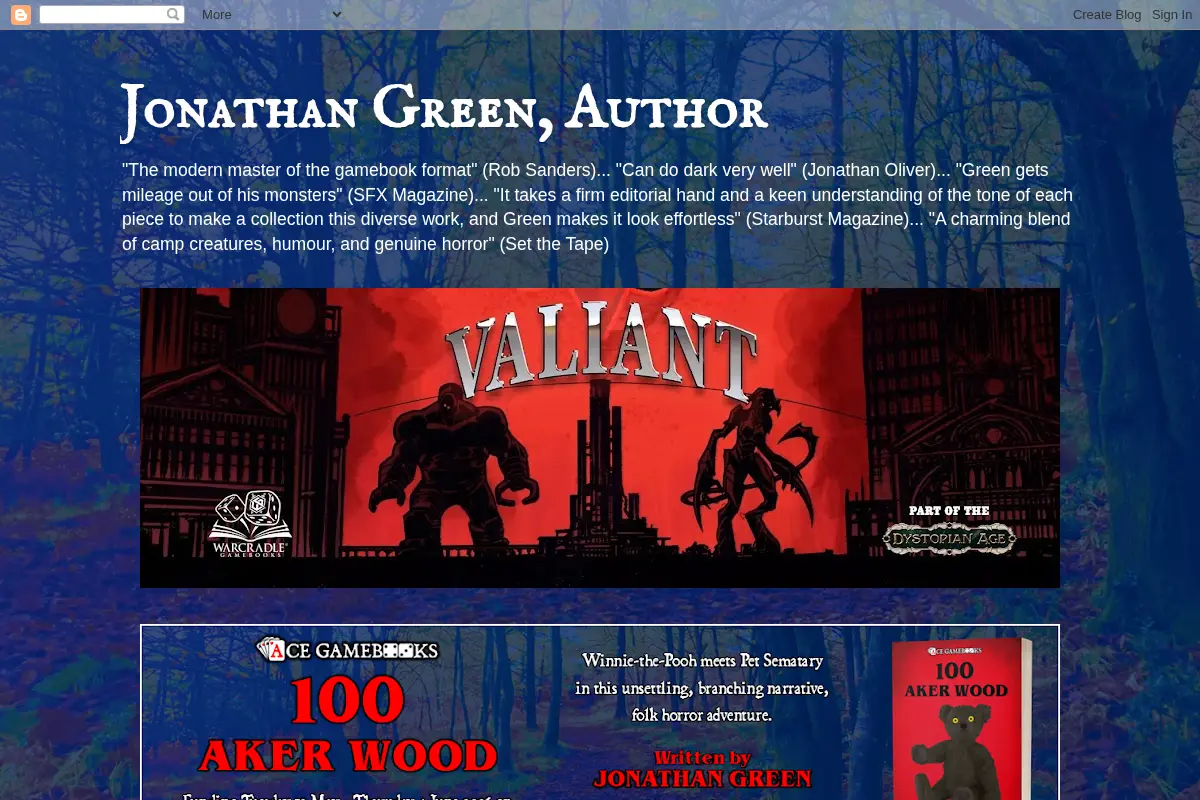 Jonathan Green, Author
