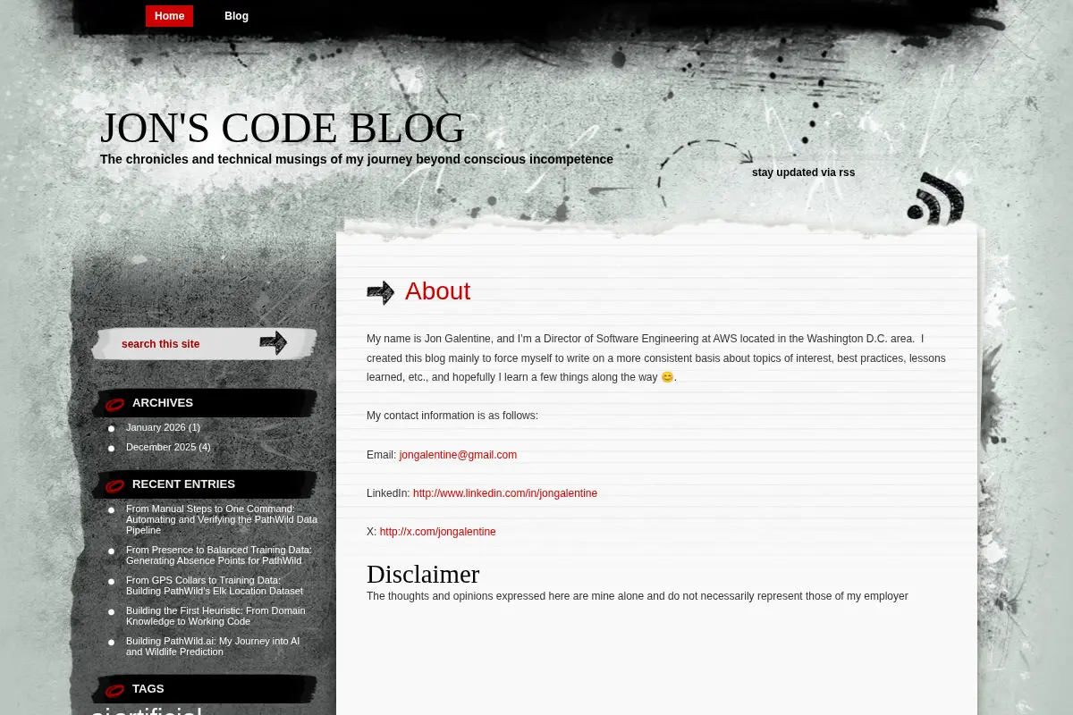 Jon's Code Blog