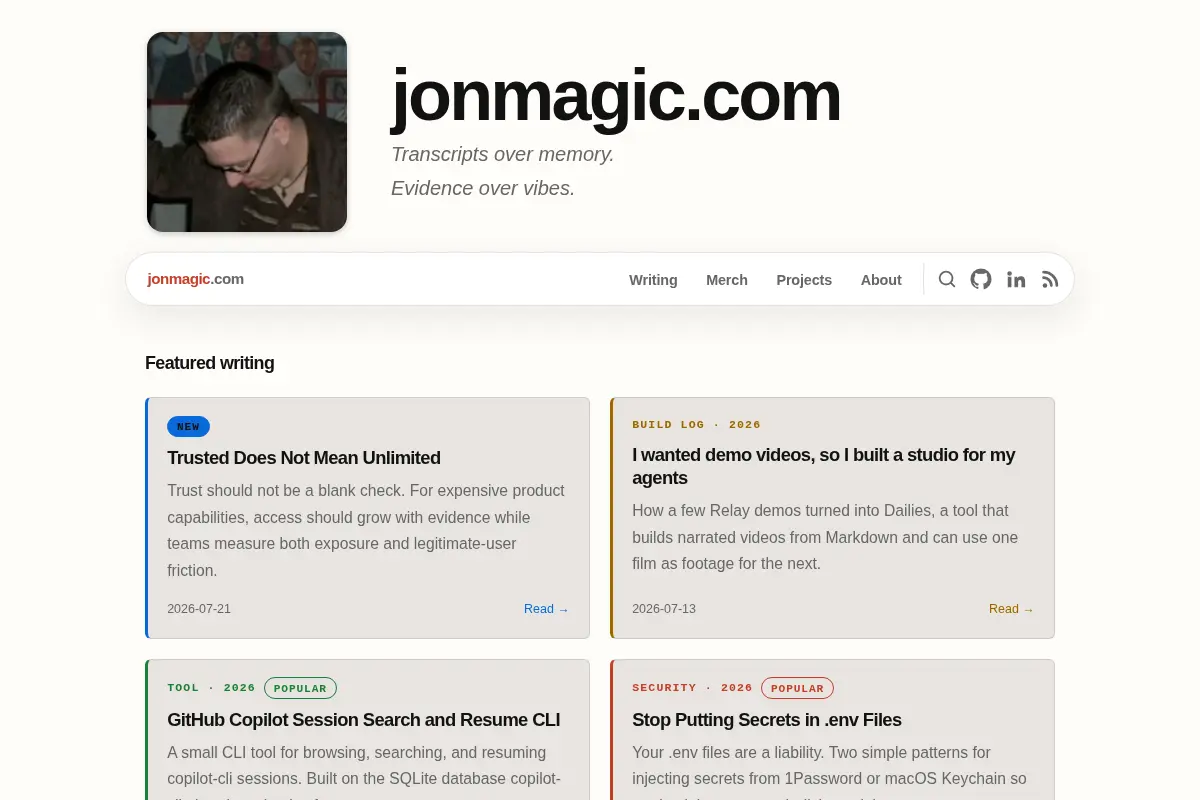 Jonathan Hoyt's Blog