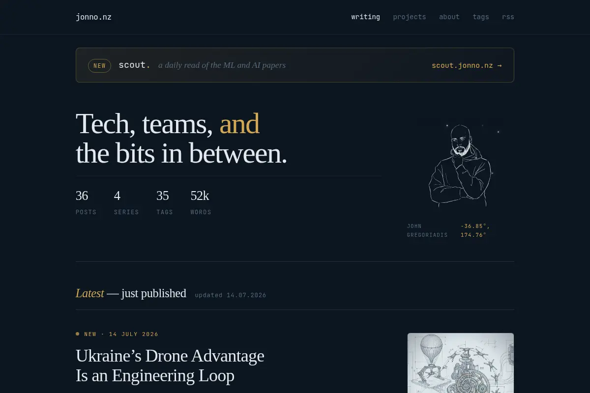 jonno.nz — Tech, teams, and the bits in between