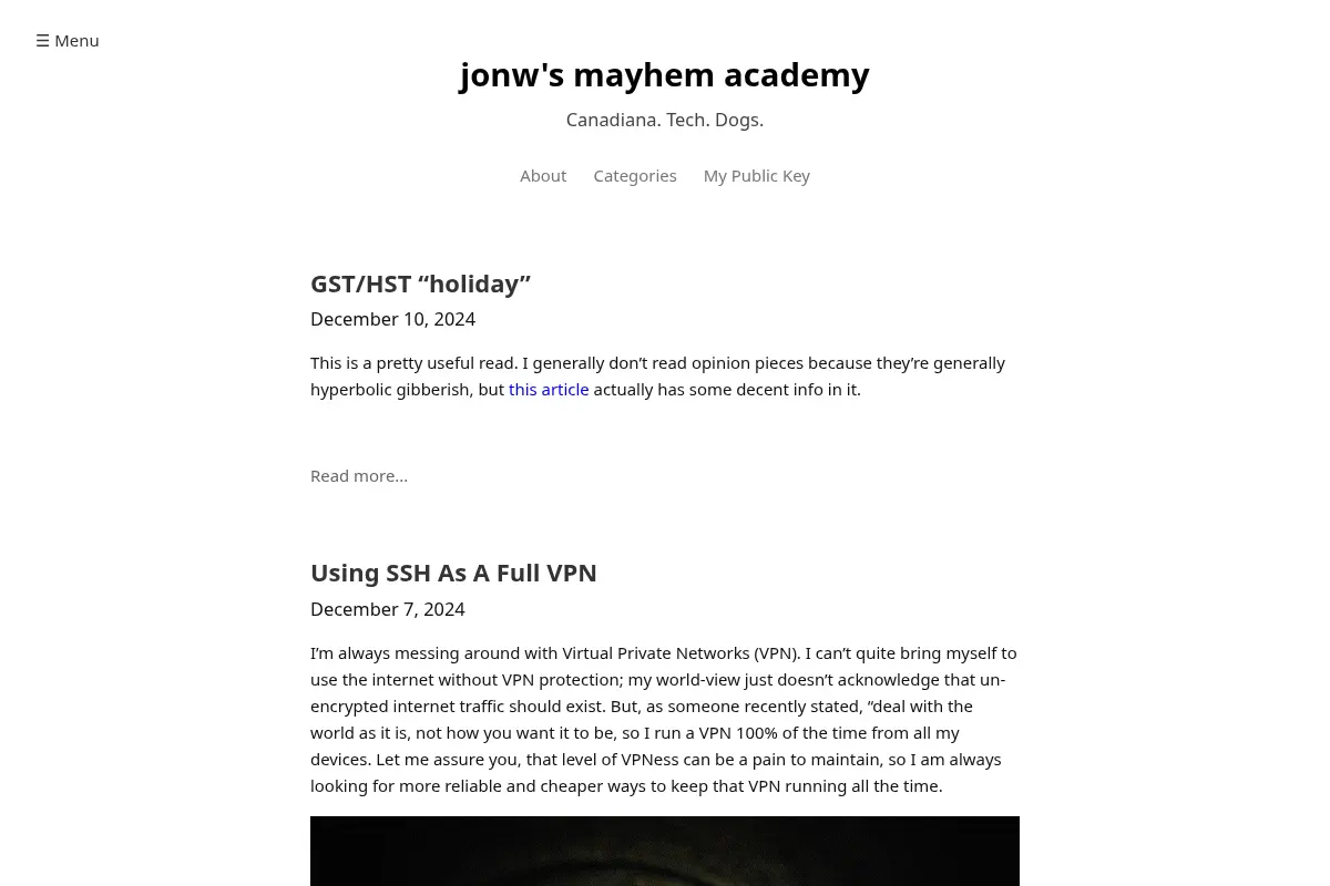 jonw's mayhem academy