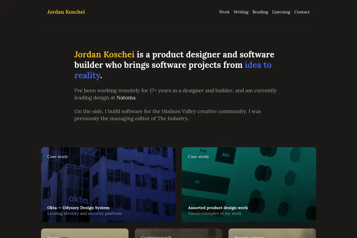 Jordan Koschei | Digital Product Design
