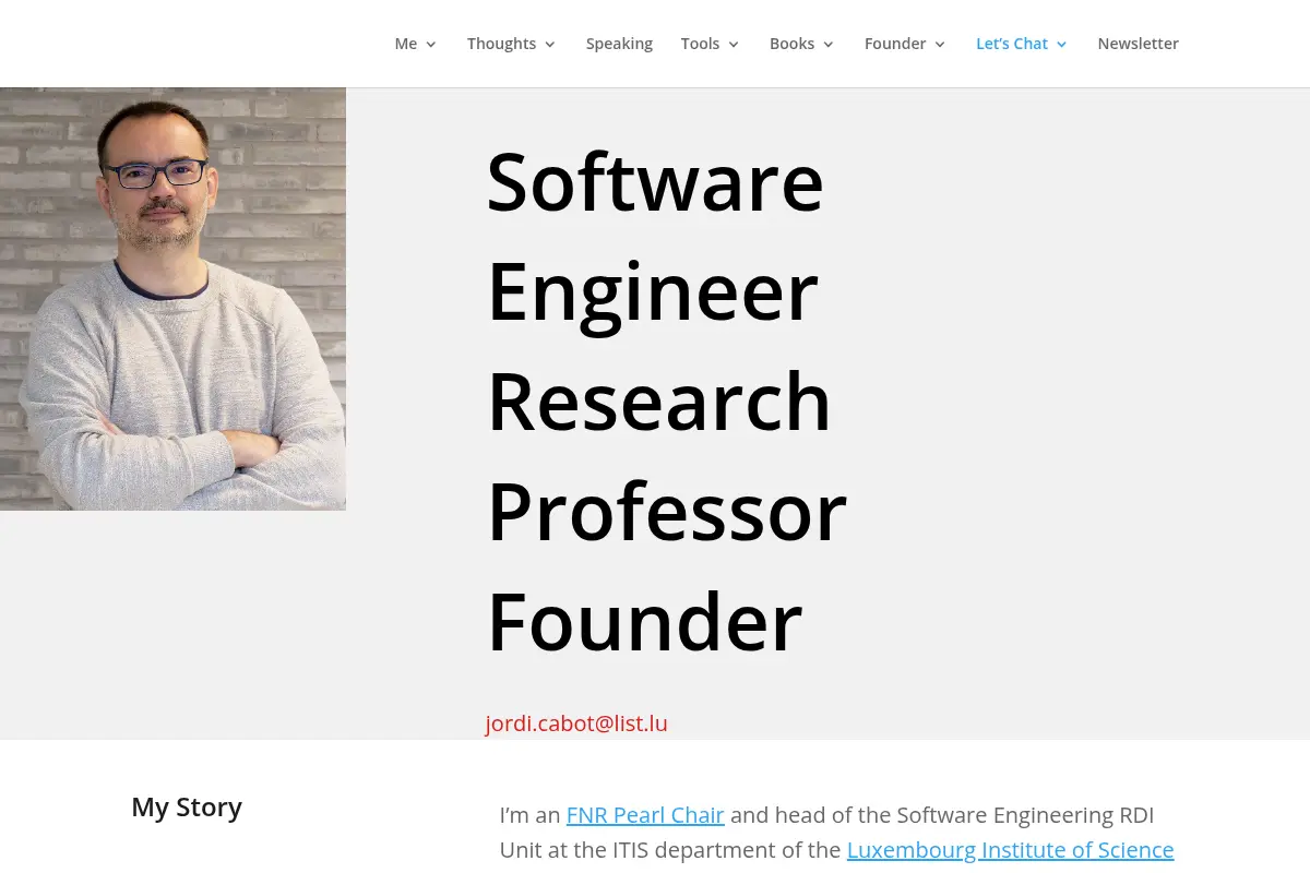 Jordi Cabot - ICREA Research Professor on Software Engineering at IN3