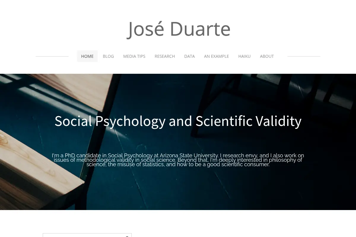 Jose L. Duarte — Social Psychology