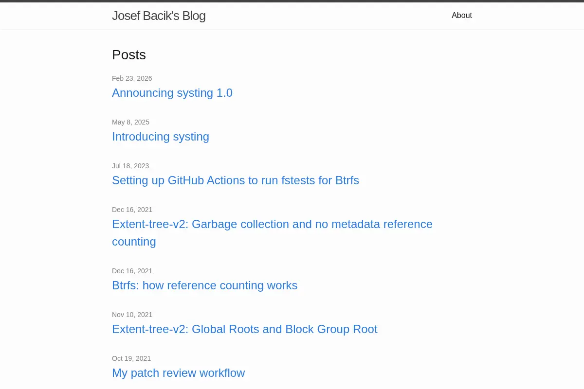 Josef Bacik’s Blog
