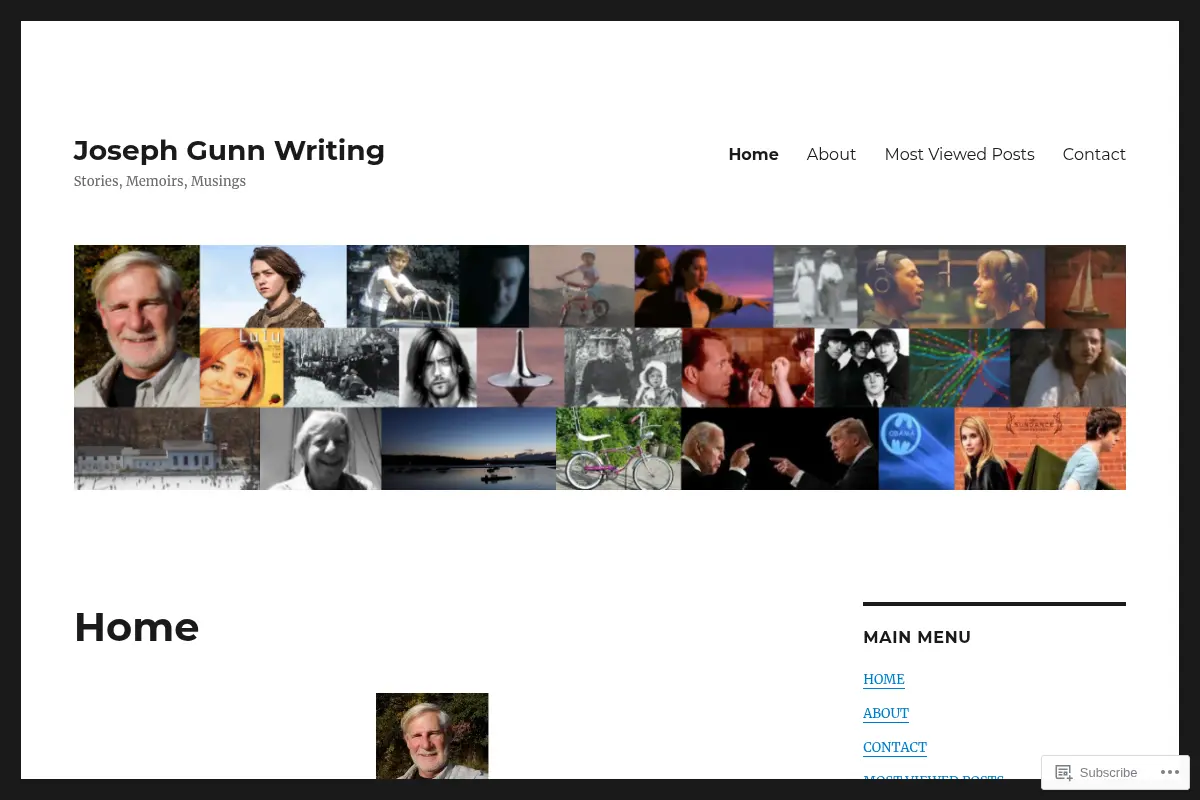 Joseph Gunn Writing