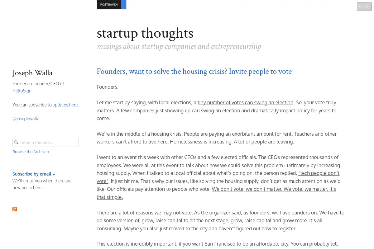 startup thoughts