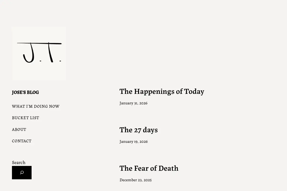 Jose's blog – community-oriented thoughts