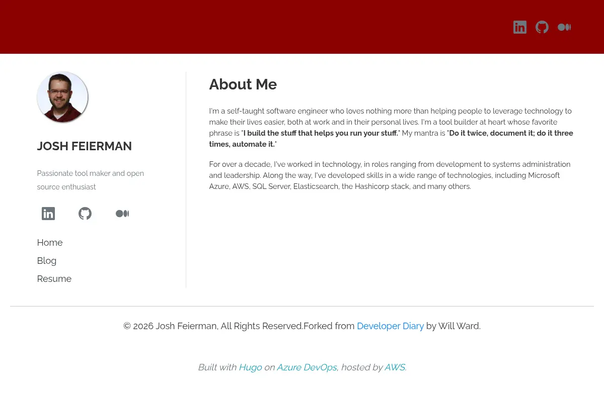 Josh Feierman's Website
