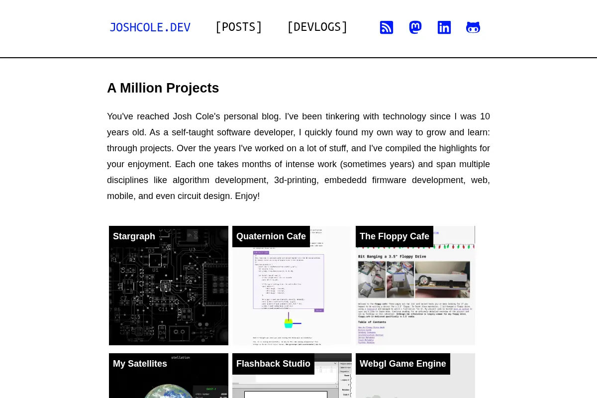 Josh Cole: A Million Projects