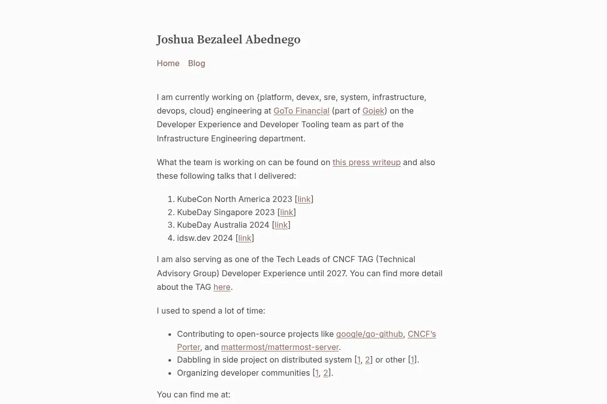 Joshua Bezaleel Abednego