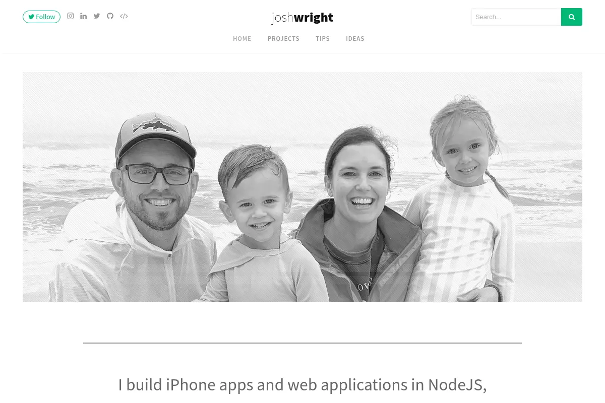 Josh Wright - NodeJS, iOS Software Developer
