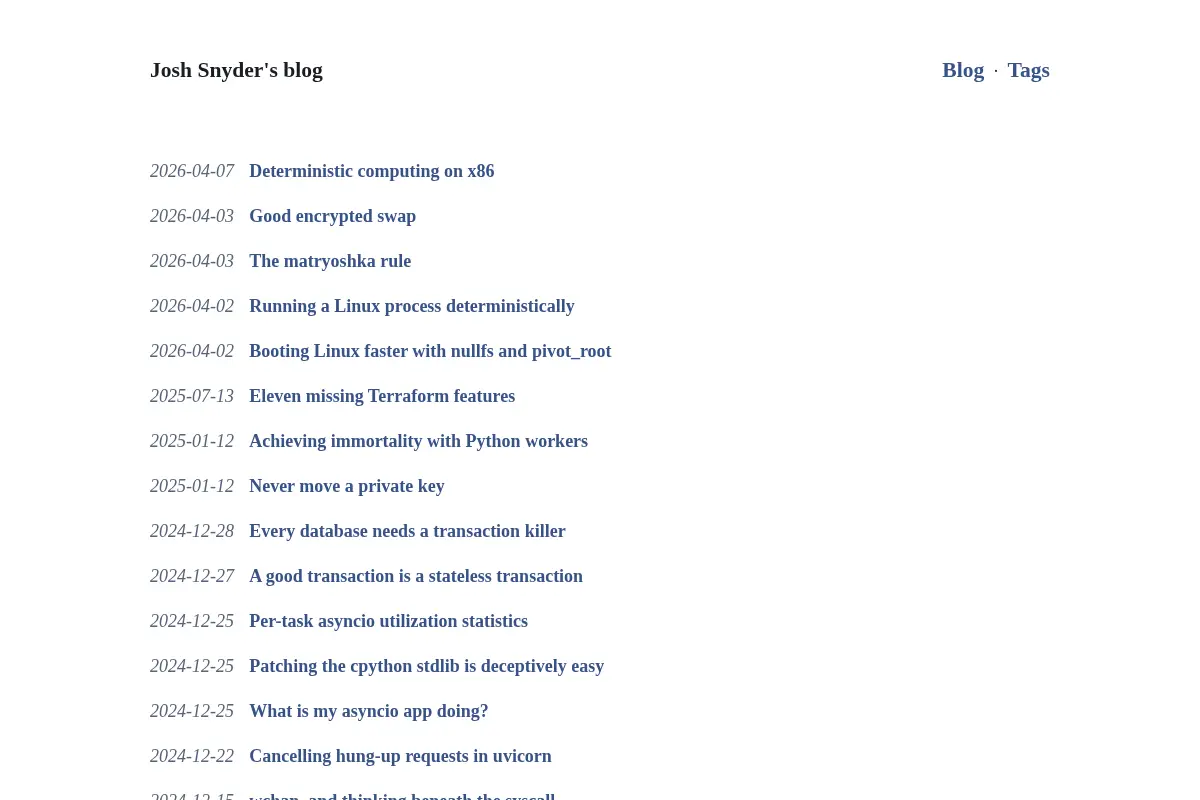 josh's blog