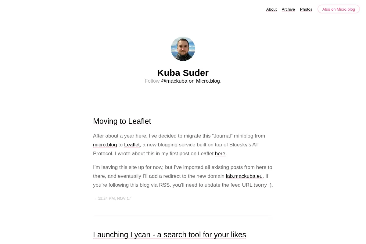 Kuba's Journal