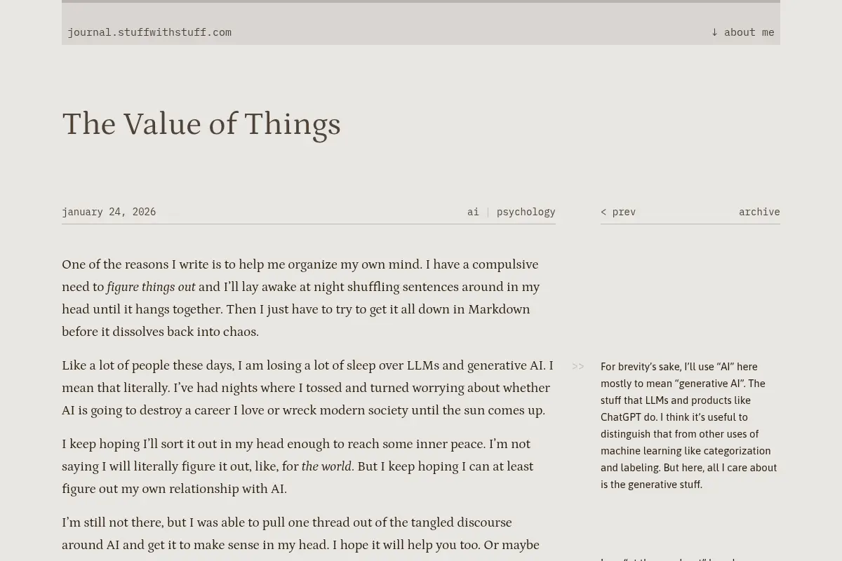 Bob Nystrom's Journal