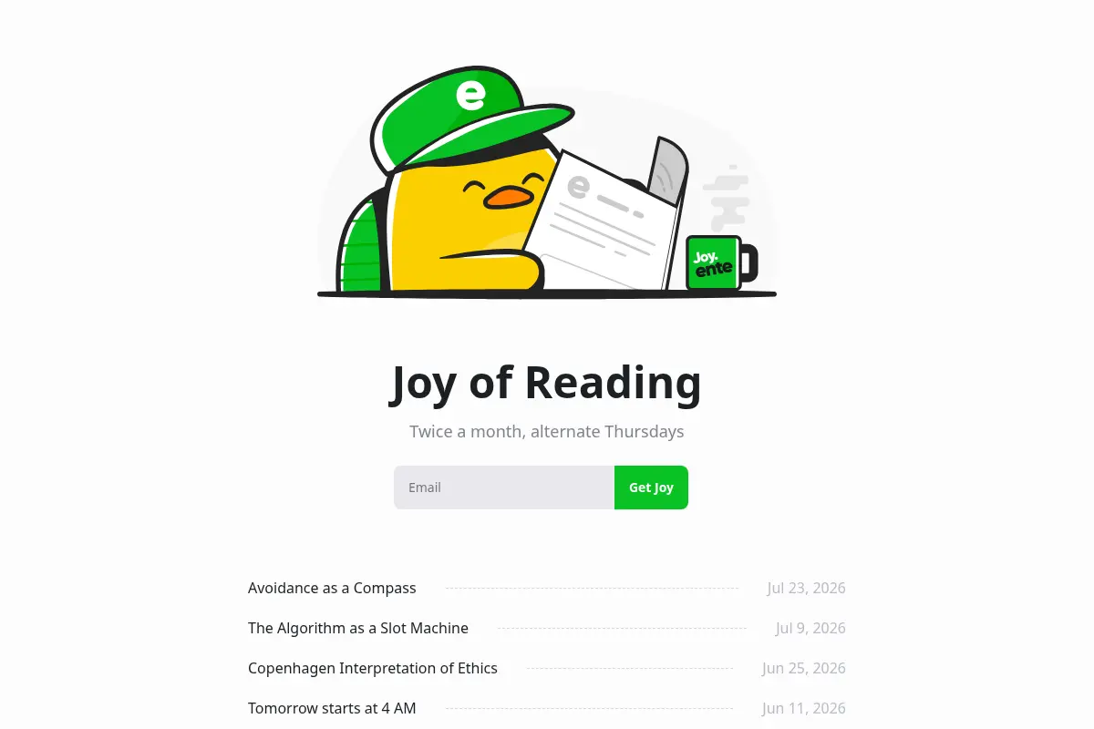 Joy of Reading