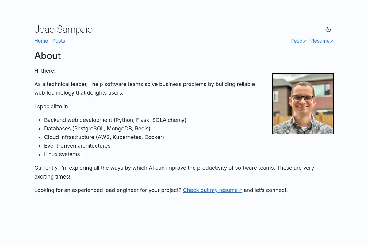 João Sampaio - Software Engineer