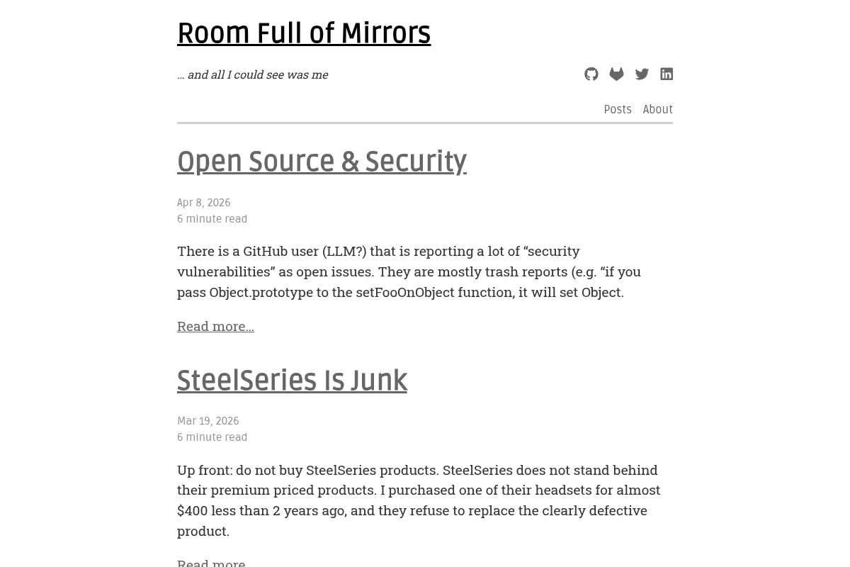 Room Full of Mirrors