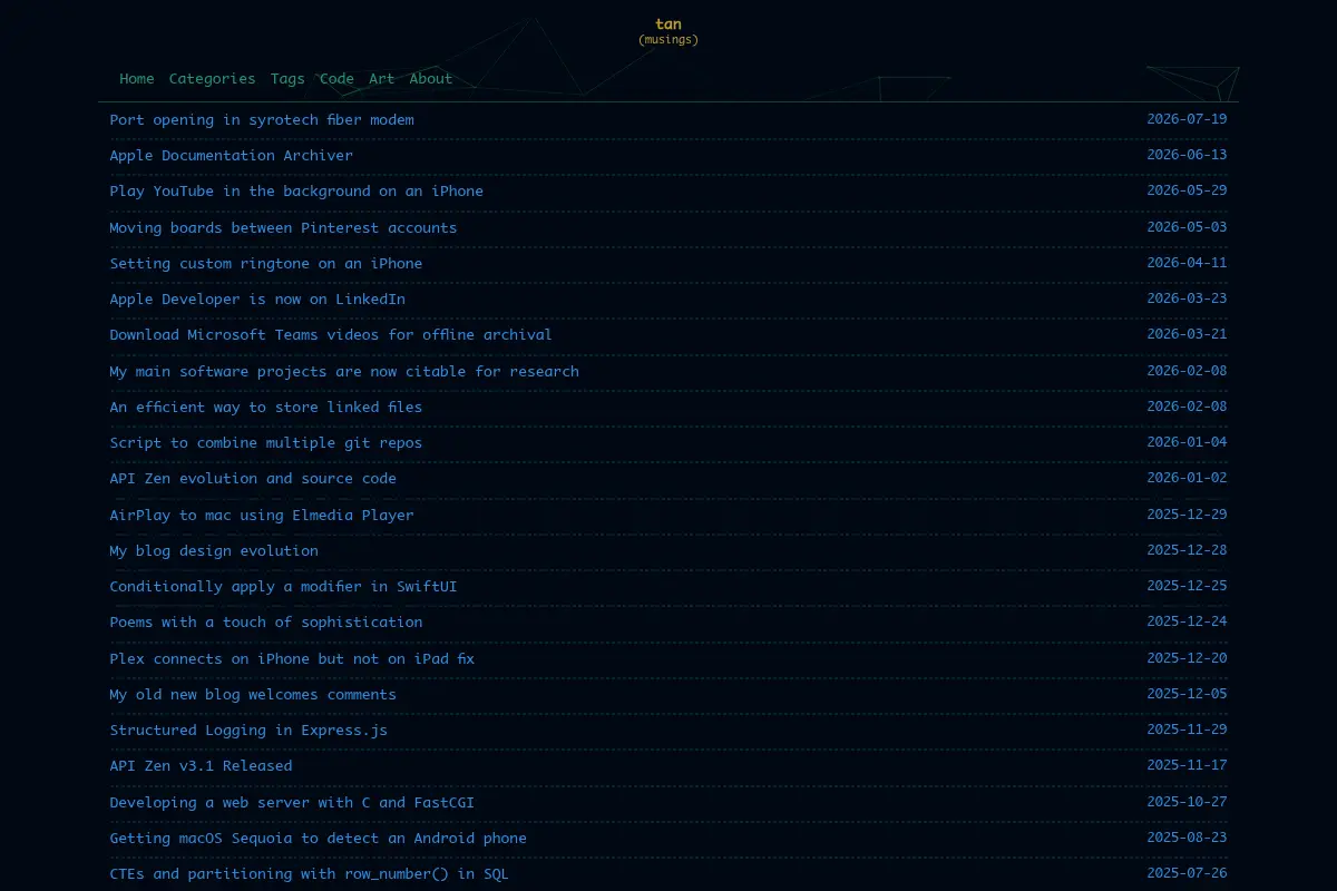 tan | (musings)