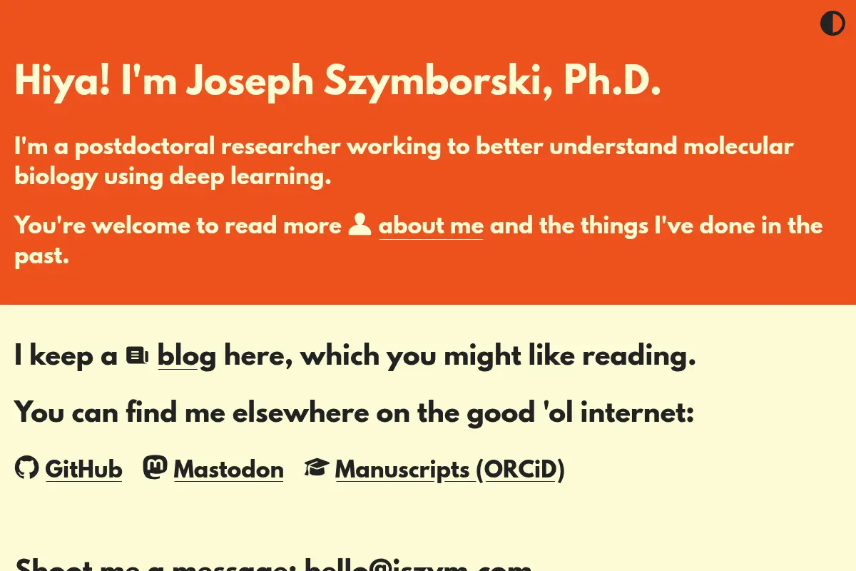 Joseph Szymborski has a blog.