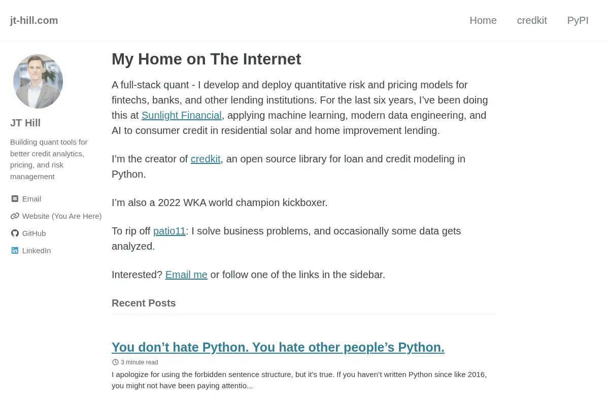 My Home on The Internet - jt-hill.com