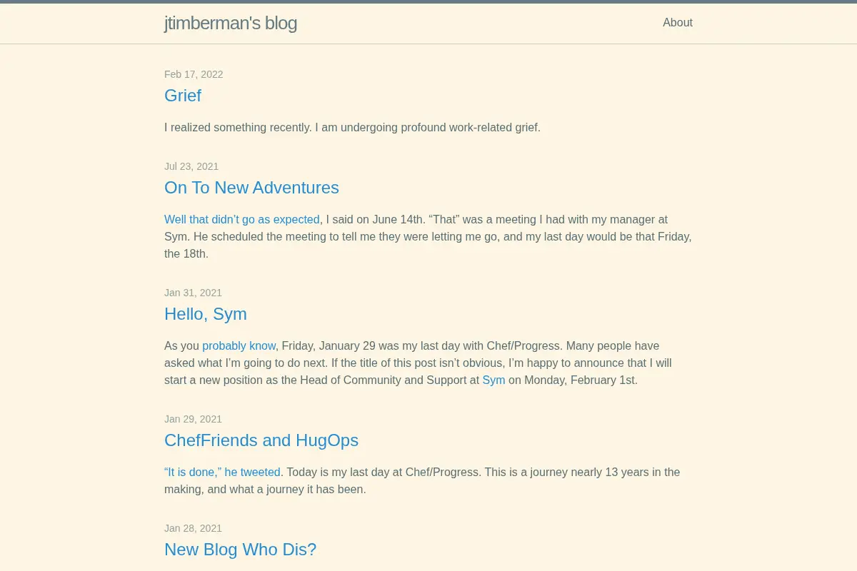 jtimberman’s blog