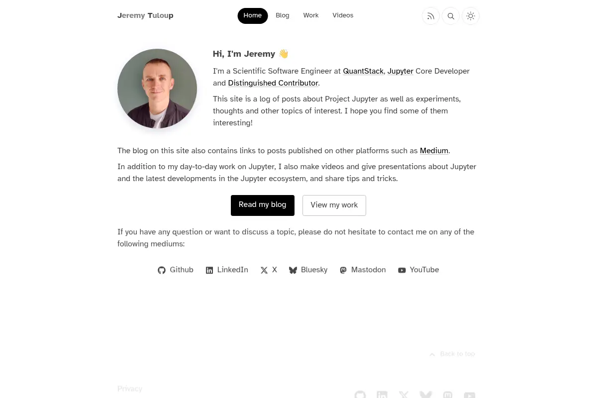 Jeremy Tuloup's Website