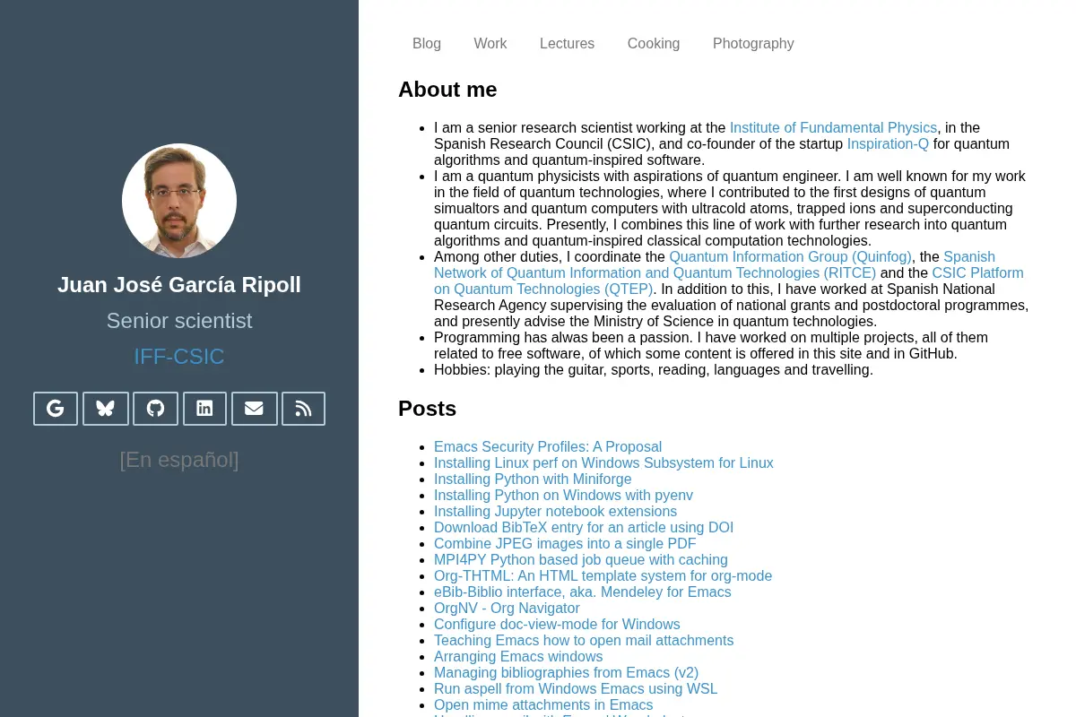 Juan José García-Ripoll's Blog