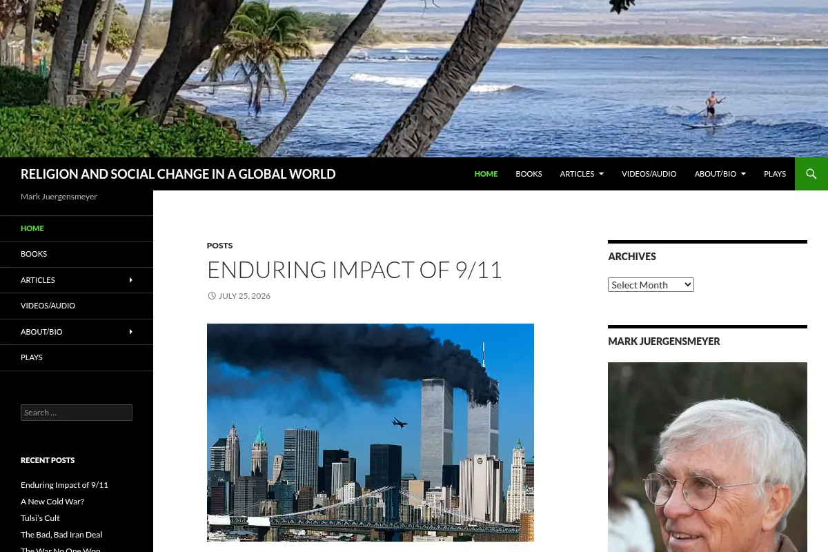 Religion and Social Change in a Global World | Mark Juergensmeyer