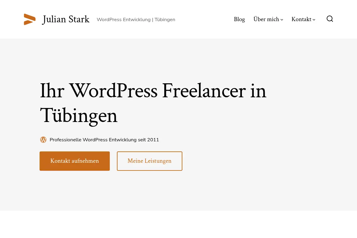Julian Stark: WordPress Freelancer in Tübingen und Umgebung