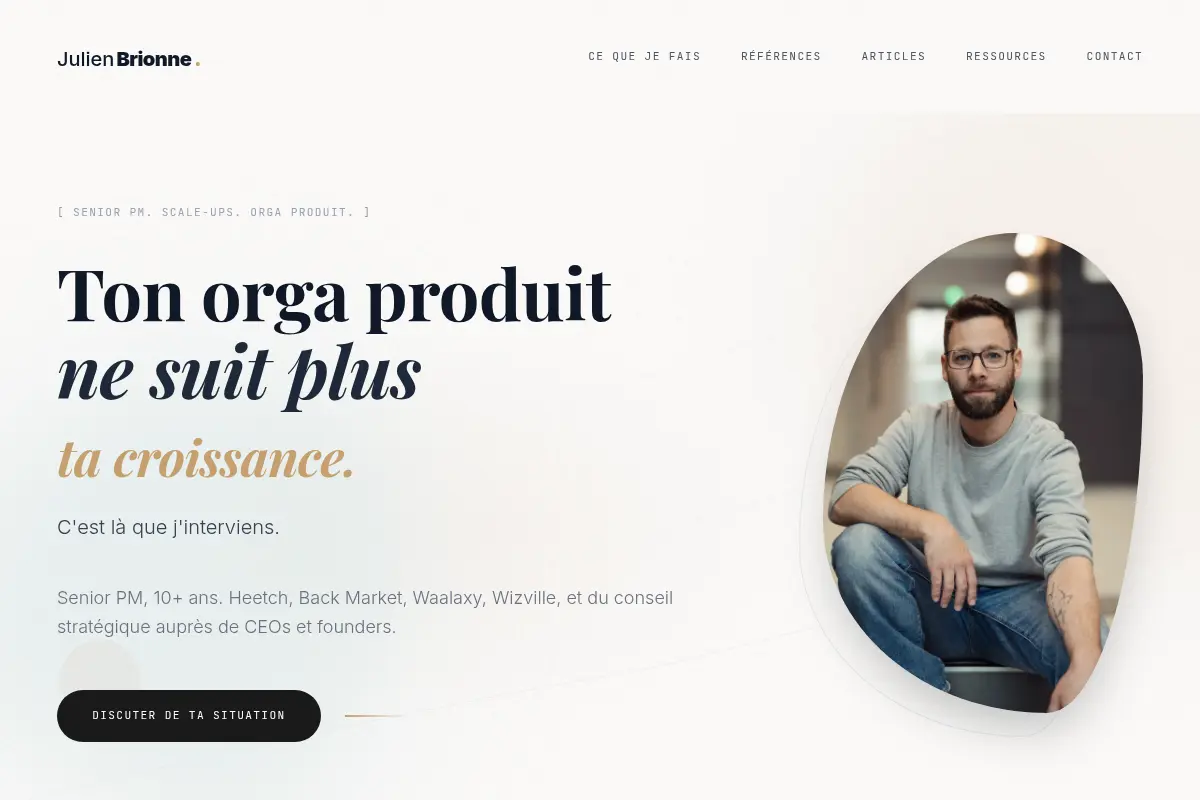 Senior PM Freelance — Julien Brionne