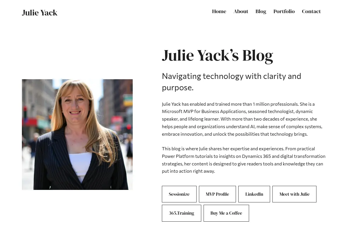 Julie Yack – Navigating technology