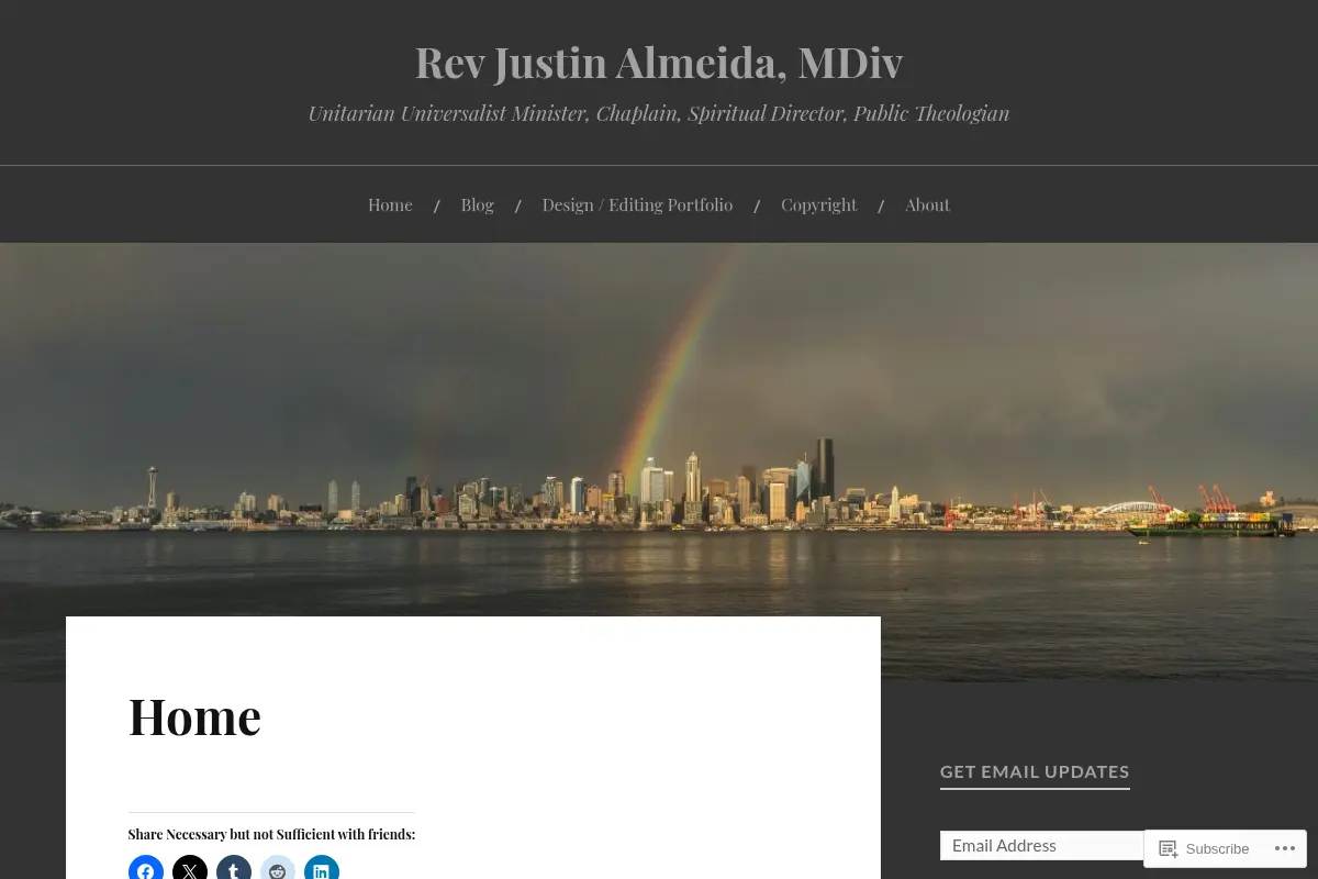 Rev Justin Almeida, MDiv
