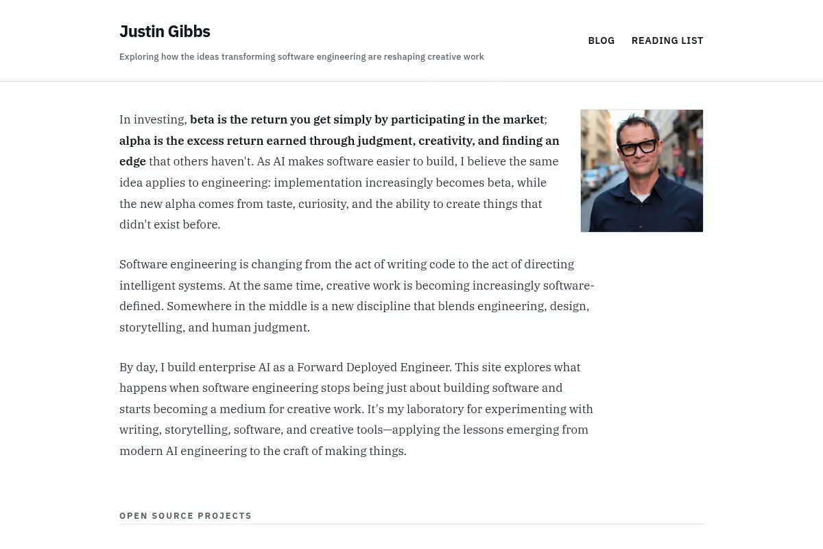 Justin Gibbs - Exploring how the ideas transforming software engineering are reshaping creative work