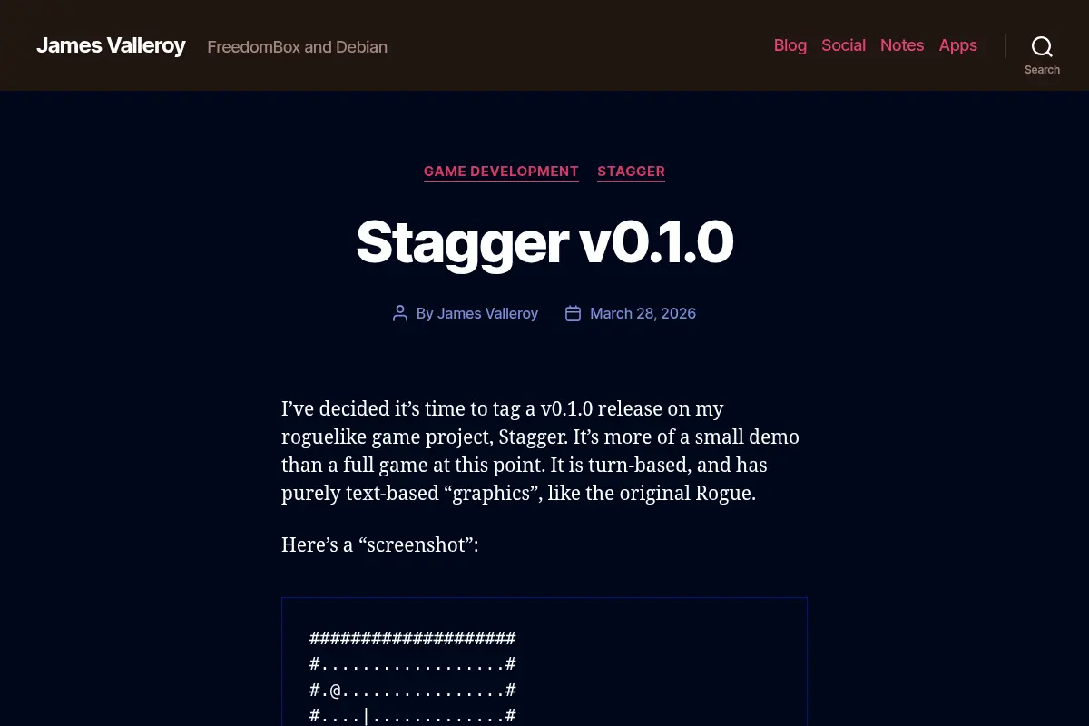 James Valleroy – FreedomBox and Debian