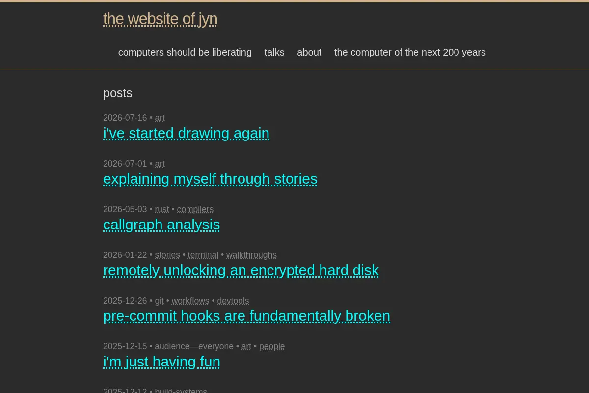 the website of jyn
