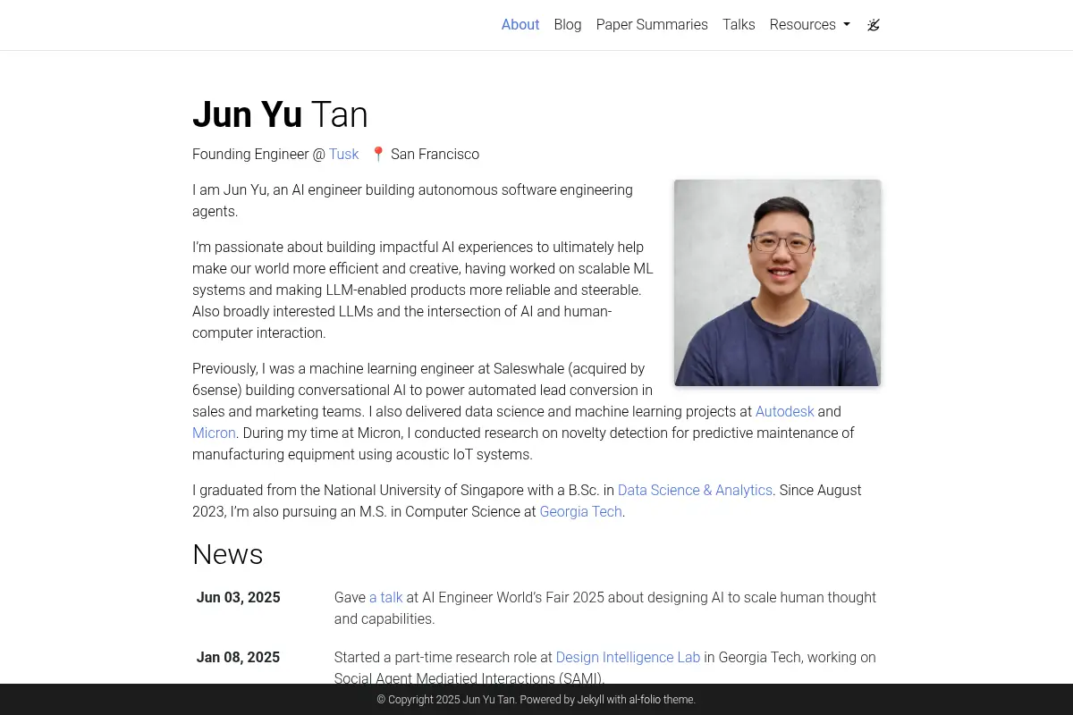 Jun Yu Tan