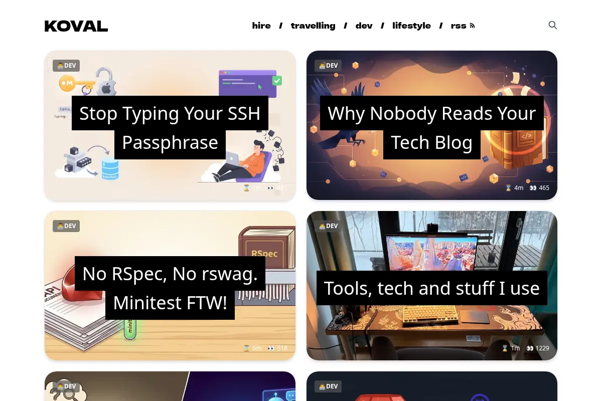 Alex Koval's Blog
