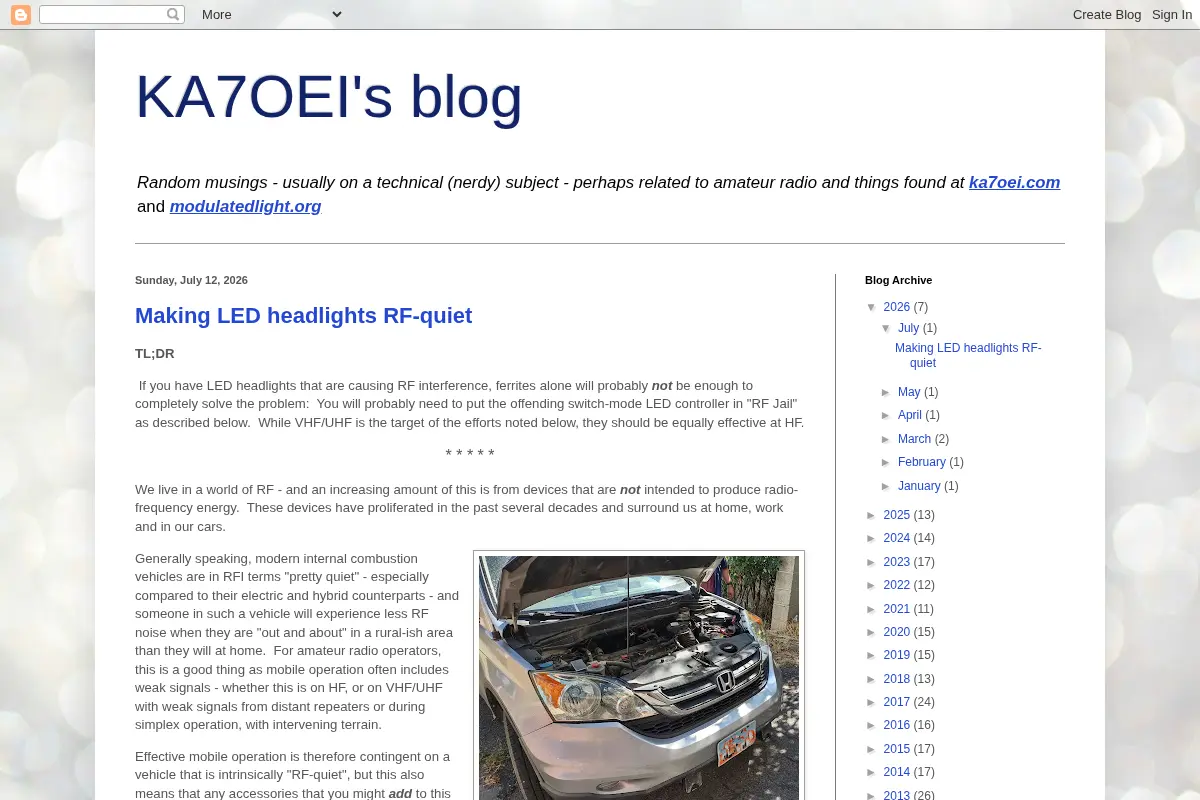 KA7OEI's Blog