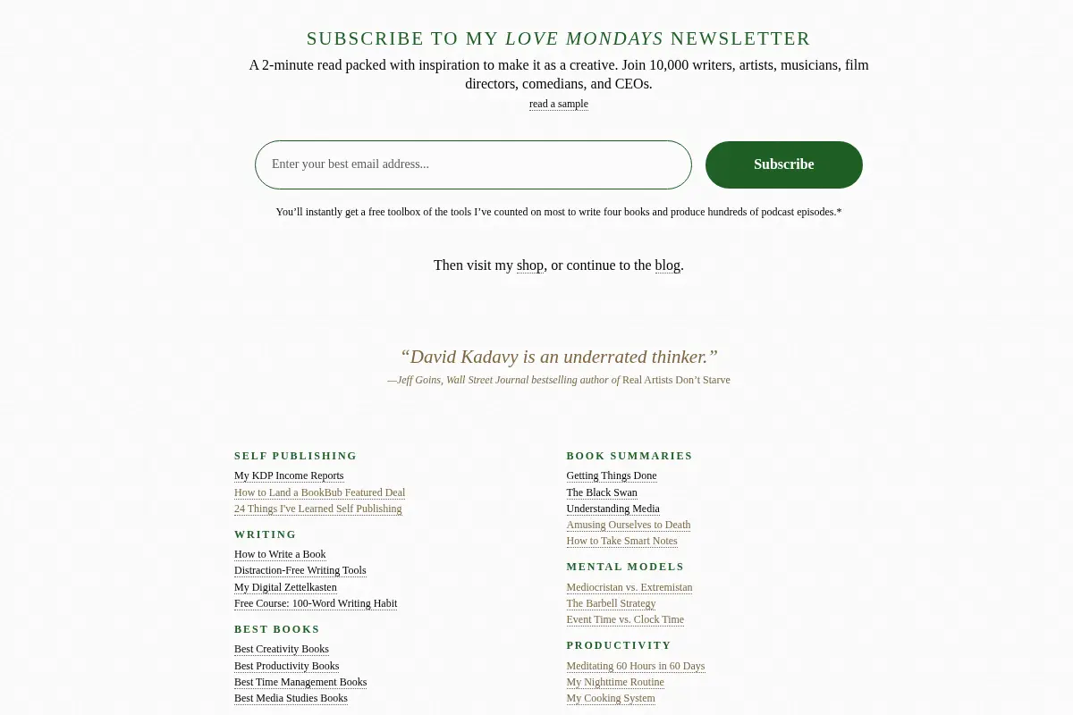 David Kadavy – Author on Creativity, Productivity & Self Publishing